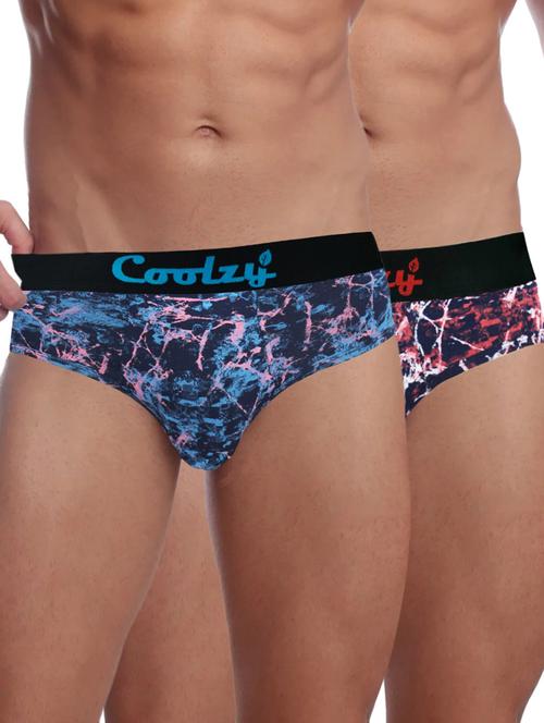 pack of 2 printed hipster briefs - 20015210 - Very Small Image - 1