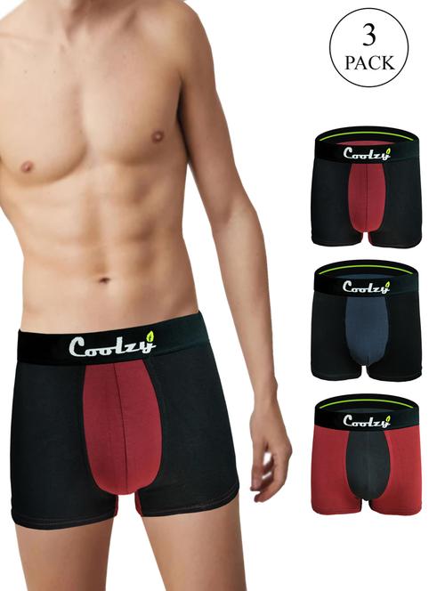 pack of 3 color block trunks - 20015289 - Very Small Image - 1
