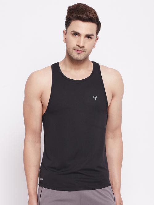 black round neck vest - 20015354 - Very Small Image - 1