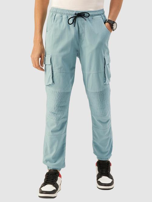 blue cotton jogger - 20015837 - Very Small Image - 1