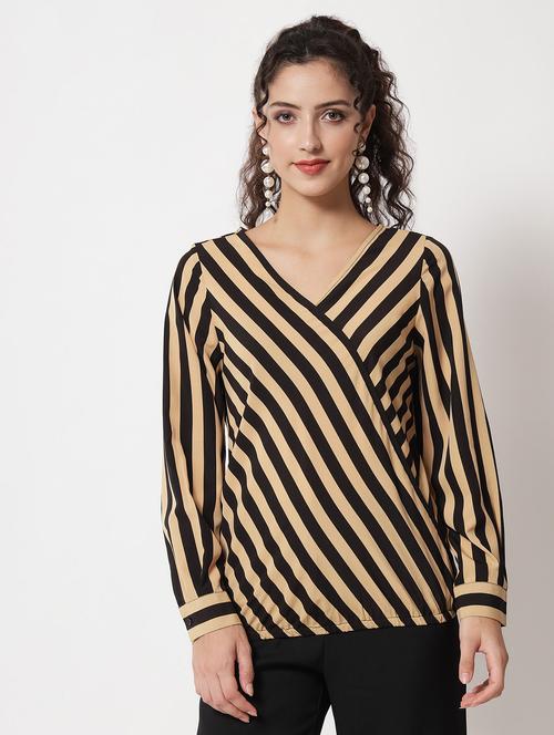 black crepe regular top - 20017831 - Very Small Image - 1