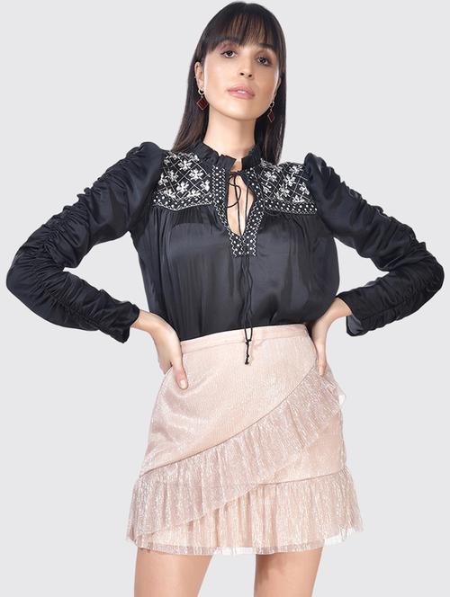 black solid regular top - 20017920 - Very Small Image - 1