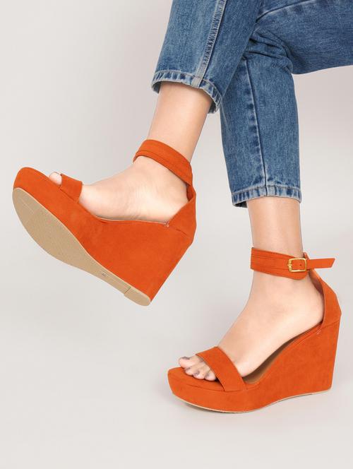 orange ankle strap sandal - 20018165 - Very Small Image - 1