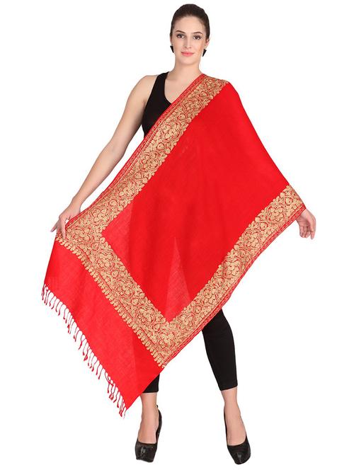 tweedle self design women shawl - 20020134 - Very Small Image - 1