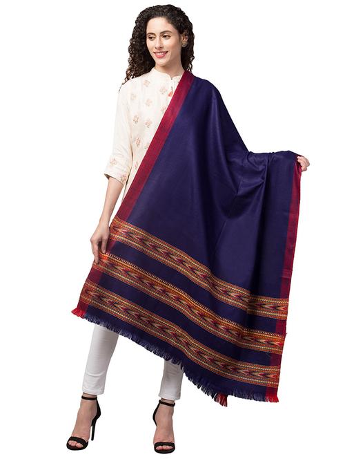 tweedle self design women shawl - 20020146 - Very Small Image - 1
