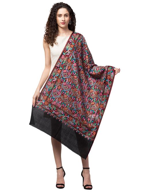 tweedle self design women shawl - 20020151 - Very Small Image - 1