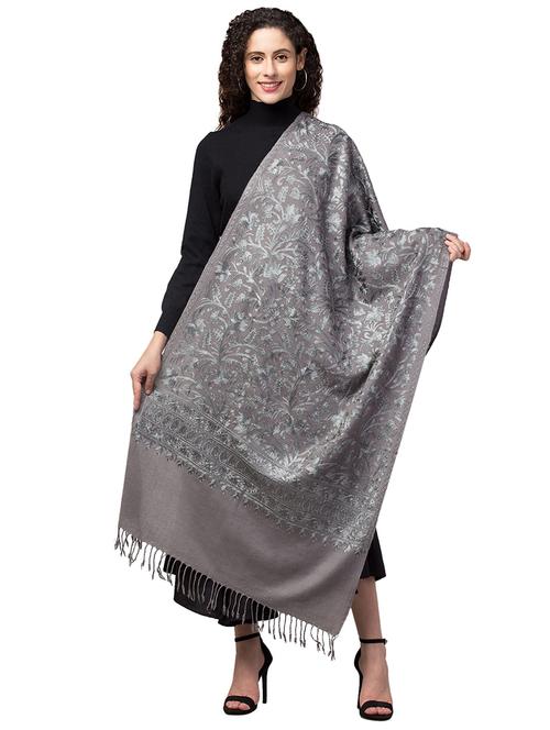 tweedle self design women shawl - 20020162 - Very Small Image - 1