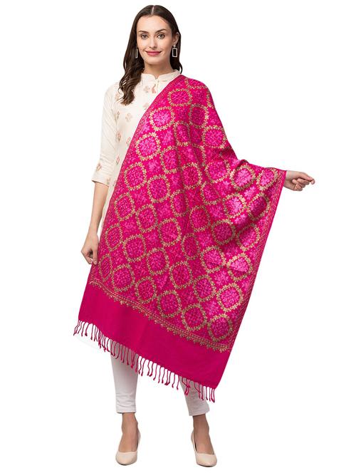tweedle self design women shawl - 20020169 - Very Small Image - 1
