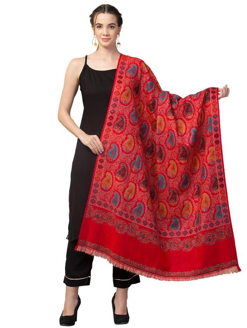 tweedle self design women shawl - 20020175 - Very Small Image - 1