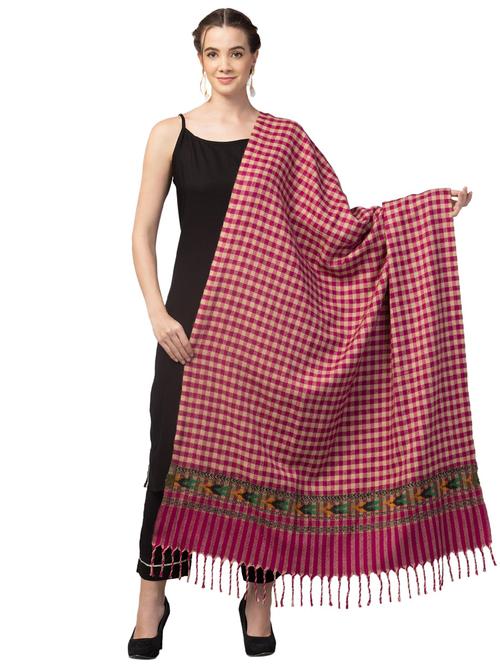 tweedle self design women shawl - 20020177 - Very Small Image - 1