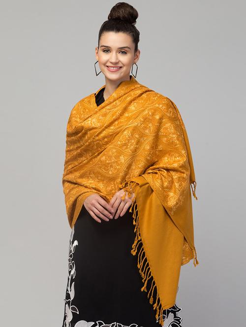 tweedle self design women shawl - 20020178 - Very Small Image - 1