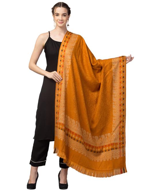 tweedle self design women shawl - 20020182 - Very Small Image - 1