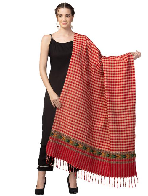 tweedle self design women shawl - 20020187 - Very Small Image - 1