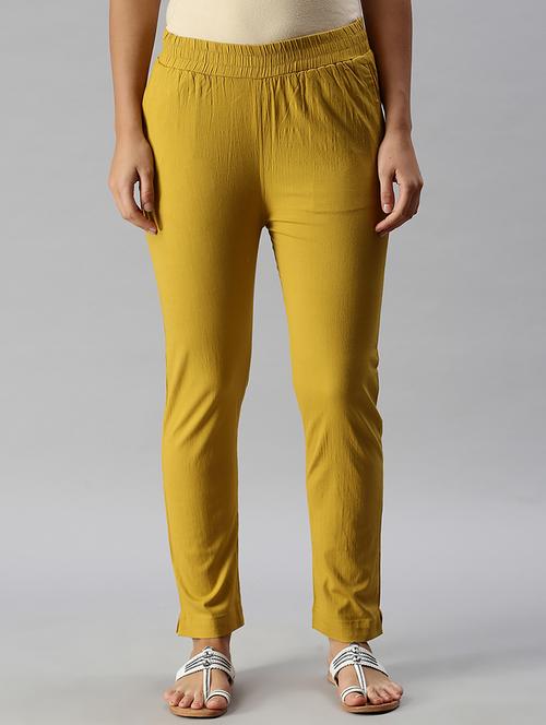 mid rise solid flat front trouser - 20020316 - Very Small Image - 1
