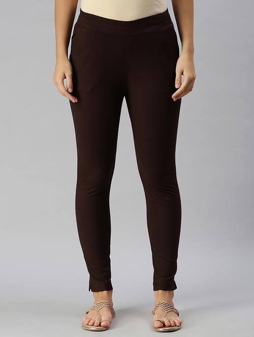 mid rise solid flat front trouser - 20020322 - Very Small Image - 1