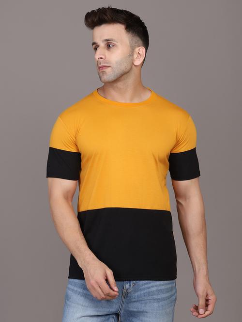 round neck color block regular t-shirt - 20020616 - Very Small Image - 1