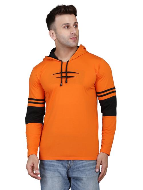 hood neck color block sweatshirt - 20021245 - Very Small Image - 1