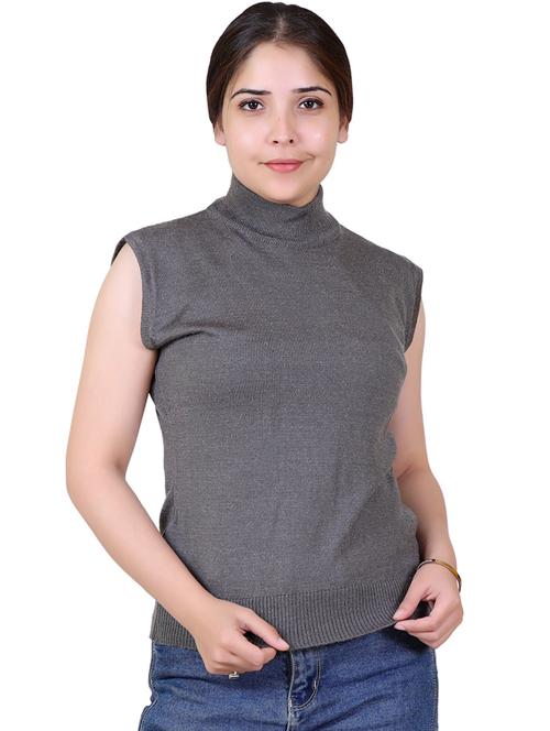 grey wool pullover - 20021625 - Very Small Image - 1
