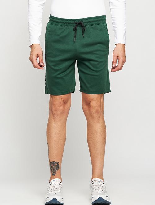 green cotton blend shorts - 20022089 - Very Small Image - 1