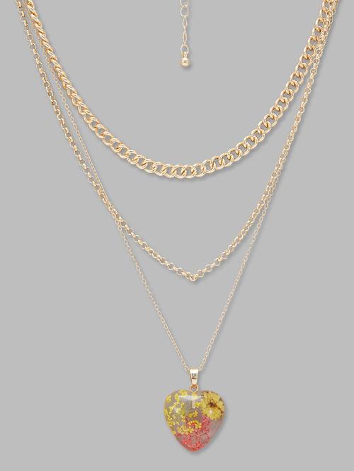 women gold-plated statement necklace with lobster closure - 20022141 - Very Small Image - 1