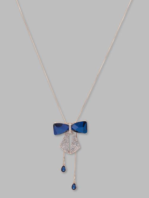 women rose gold-plated minimal slip-on necklace - 20022162 - Very Small Image - 1