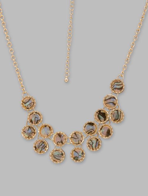 women gold-plated statement necklace with lobster closure - 20022166 - Very Small Image - 1