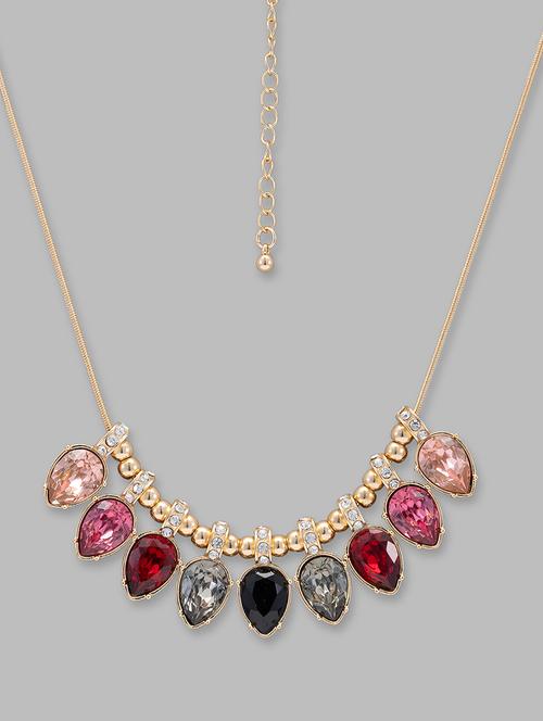 women gold-plated statement necklace with lobster closure - 20022168 - Very Small Image - 1