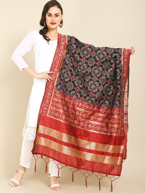 zari work banarasi dupatta - 20022318 - Very Small Image - 1