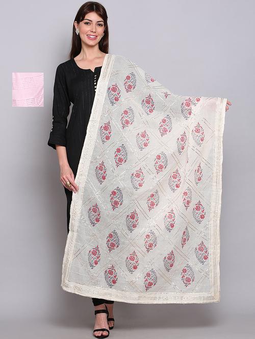 pack of 2 printed women dupattas - 20022342 - Very Small Image - 1