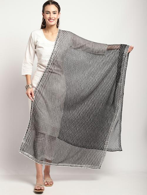 leheriya print dupatta - 20022409 - Very Small Image - 1