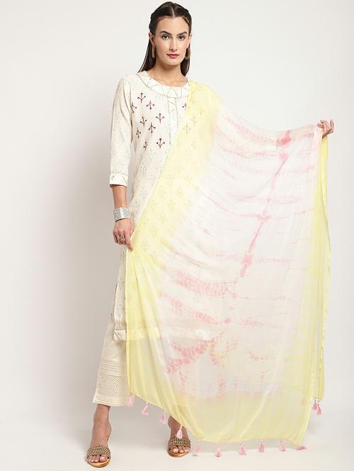 tie & dye dupatta - 20022422 - Very Small Image - 1