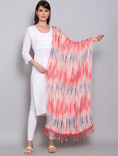 multi colored tie & dye dupatta - 20022442 - Very Small Image - 1