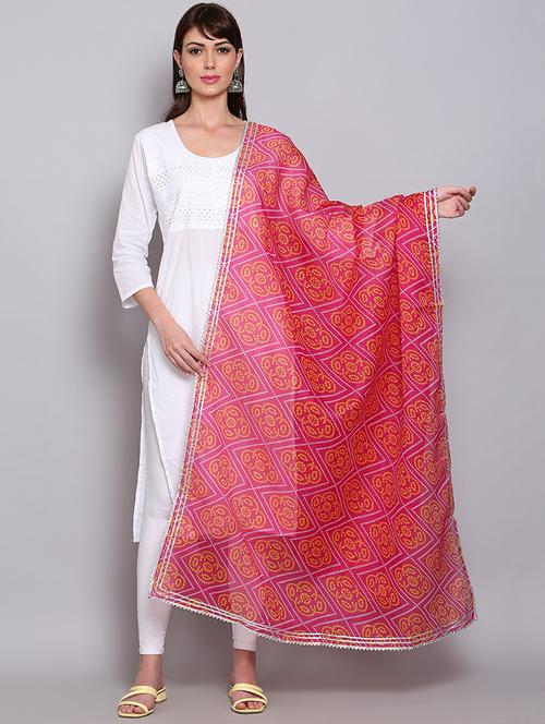 bandhani printed dupatta - 20022450 - Very Small Image - 1
