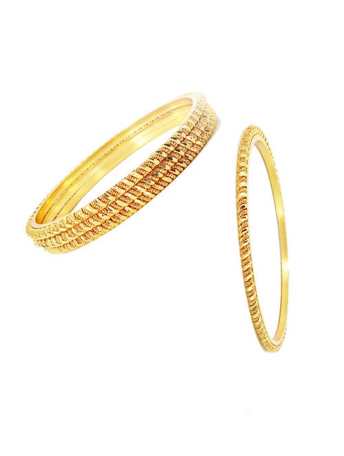 gold alloy bangle set - 20022546 - Very Small Image - 1