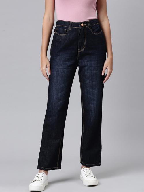 women's plain straight fit jeans - 20022590 - Very Small Image - 1