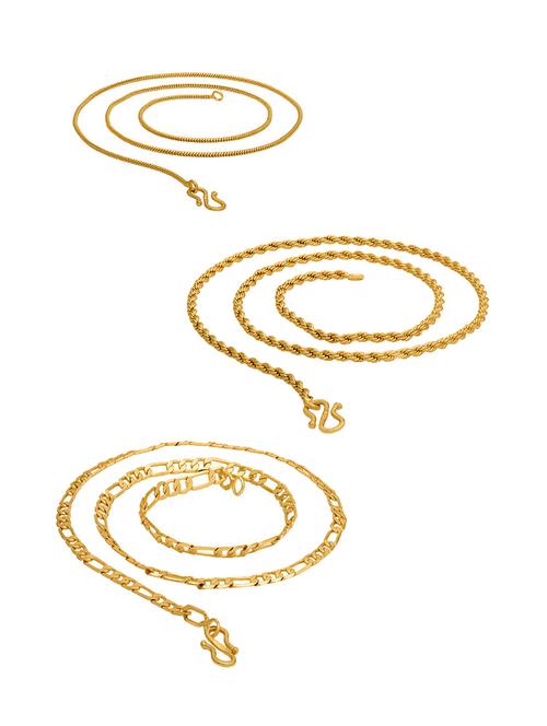 hemrupa gold plated chain for men - 20023174 - Very Small Image - 1