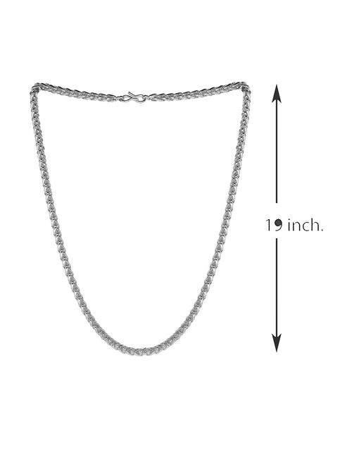 hemrupa silver plated chain for men - 20023213 - Very Small Image - 1