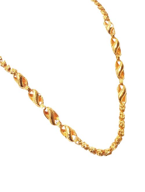 gold brass chain necklace - 20023317 - Very Small Image - 1