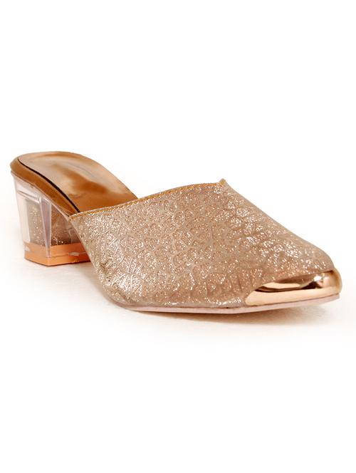 copper synthetic slip on sandals - 20023397 - Very Small Image - 1