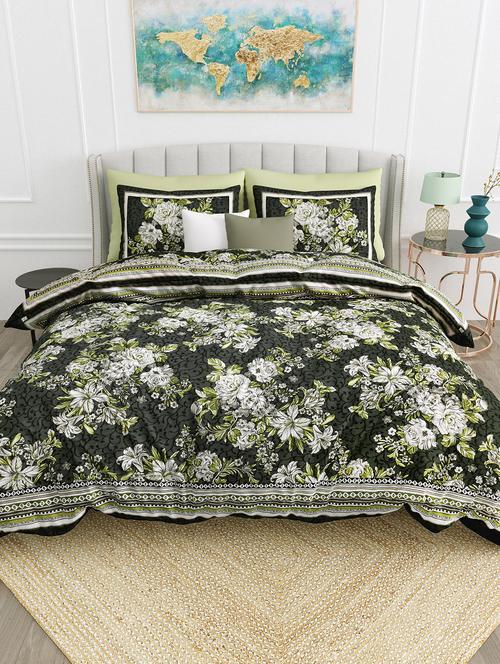 texstylers cotton jaipuri printed 100 x 108 inches king size bedsheet with 2 pillow covers - 20023481 - Very Small Image - 1