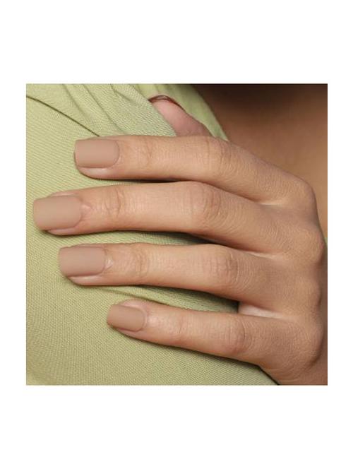 lick - press on nails 24 pcs matte classic beige acrylic false/fake reusable stick on nails (pack of 24) - 20023508 - Very Small Image - 1