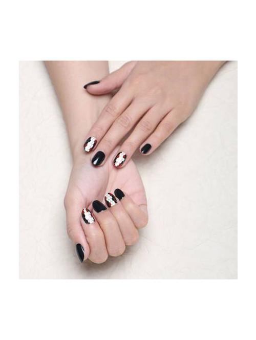 lick - press on nails 30 pcs reusable artificial/fake/false acrylic nails set with application kit (pack of 30) - 20023530 - Very Small Image - 1