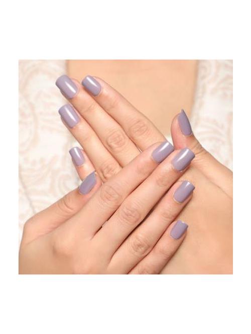 lick - press on nails 24 pcs lavender shade fake reusable nails fake/false acrylic nails extension lavender (pack of 24) - 20023544 - Very Small Image - 1