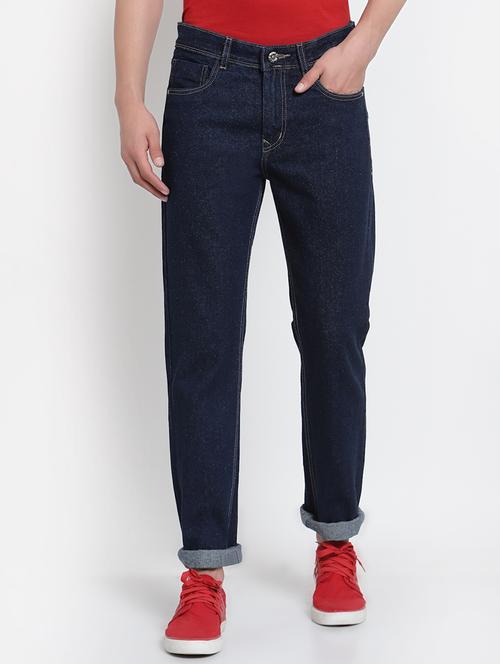 mens straight fit plain jeans - 20023600 - Very Small Image - 1