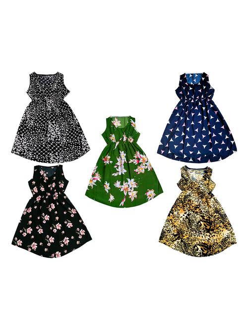 pack of 5 printed frocks - 20025156 - Very Small Image - 1