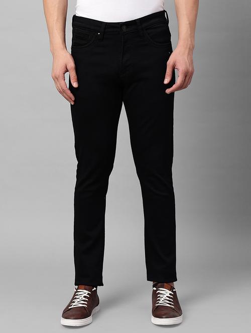 blue buddha men's black solid skinny fit jeans - 20025278 - Very Small Image - 1
