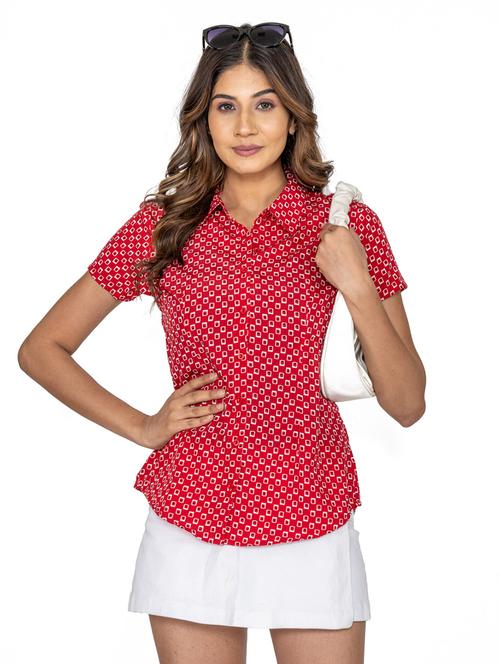 printed regular shirt for women - 20025314 - Very Small Image - 1