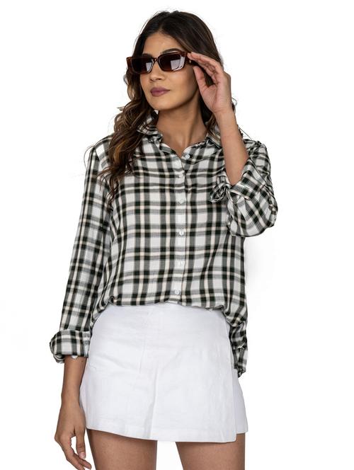 check print regular shirt for women - 20025327 - Very Small Image - 1
