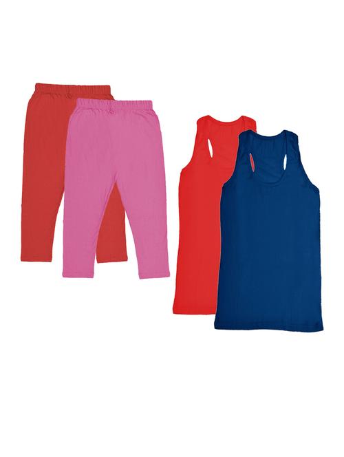 pack of 4 girls nightwear set - 20026915 - Very Small Image - 1
