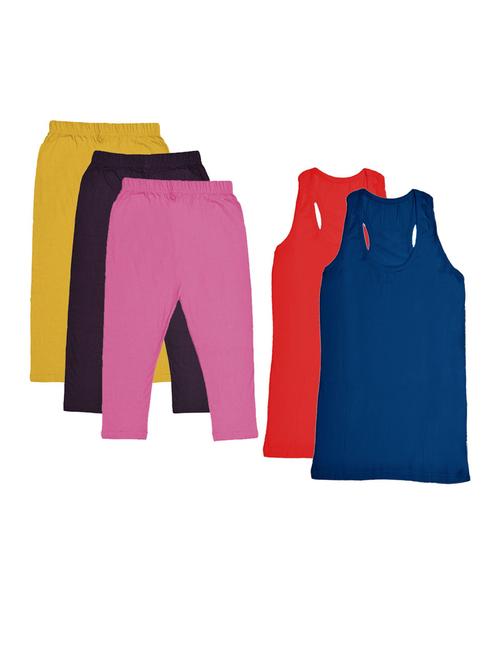 pack of 5 girls nightwear set - 20026916 - Very Small Image - 1